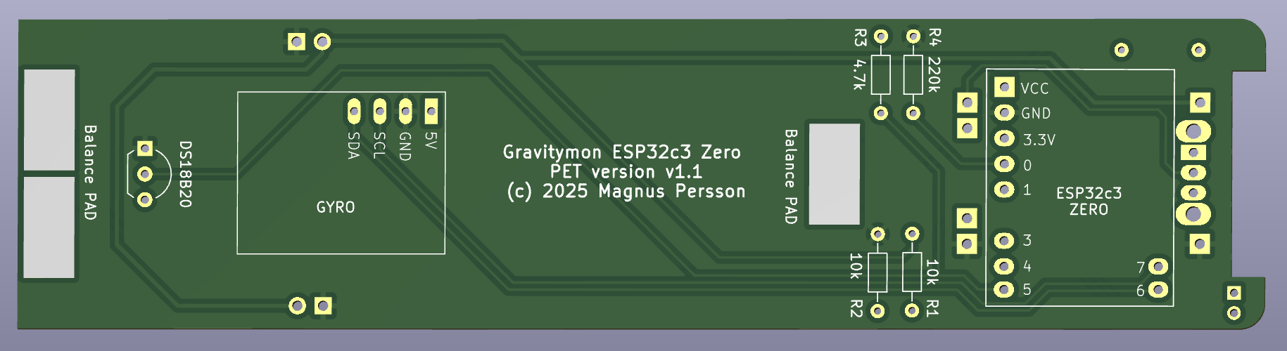 Gravitymon PCB for PET
