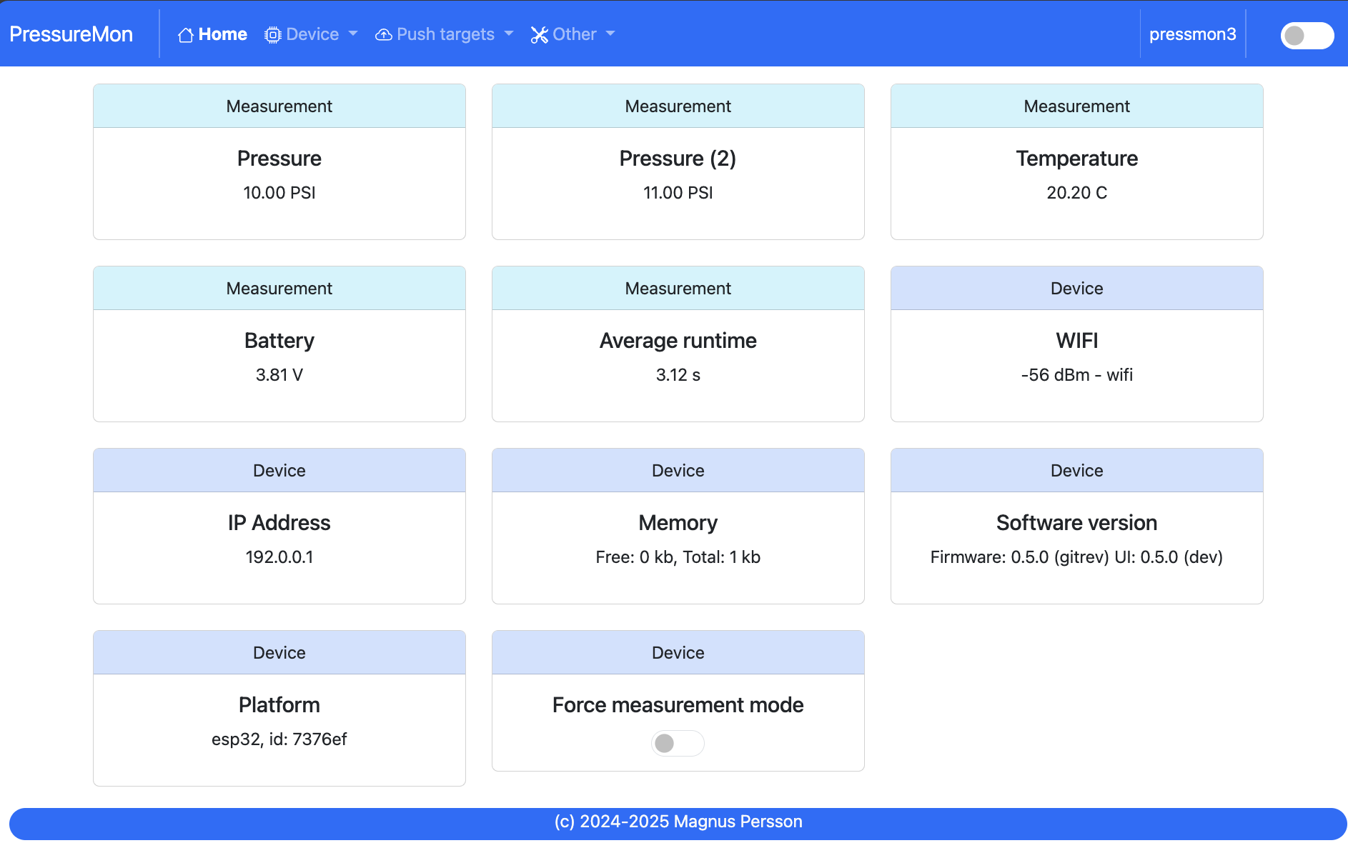 Home page