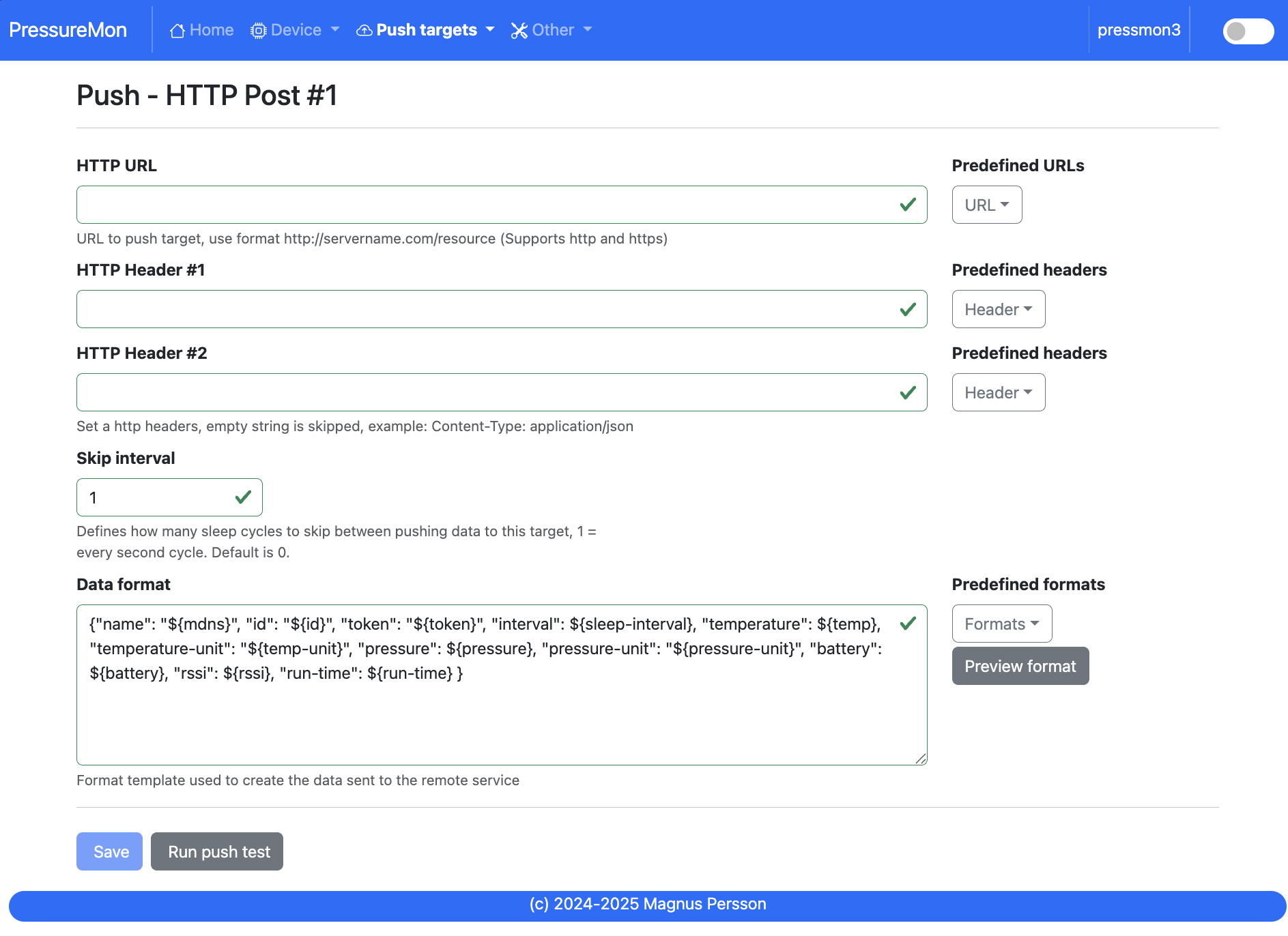 Push using HTTP Post
