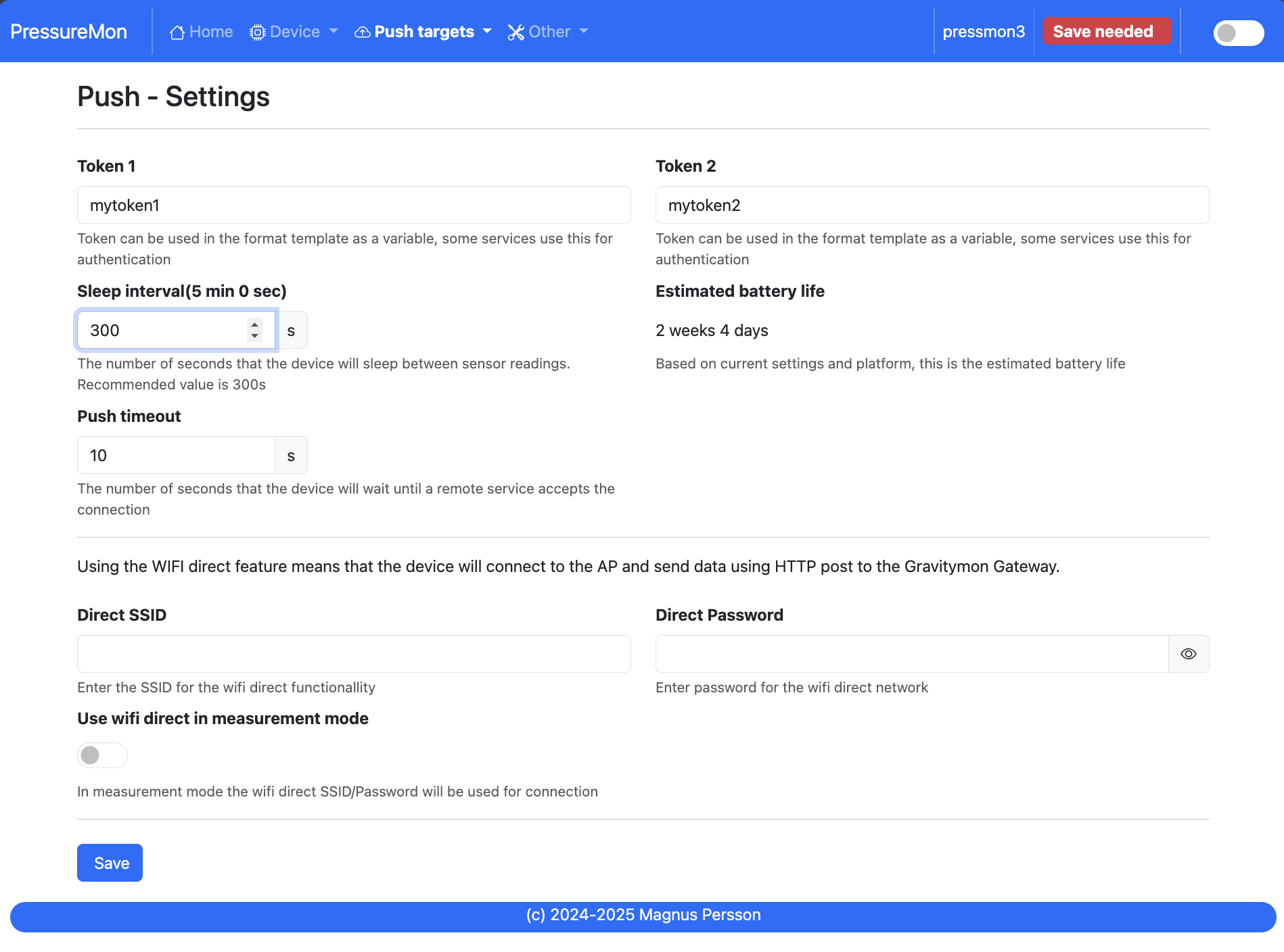 Push Settings